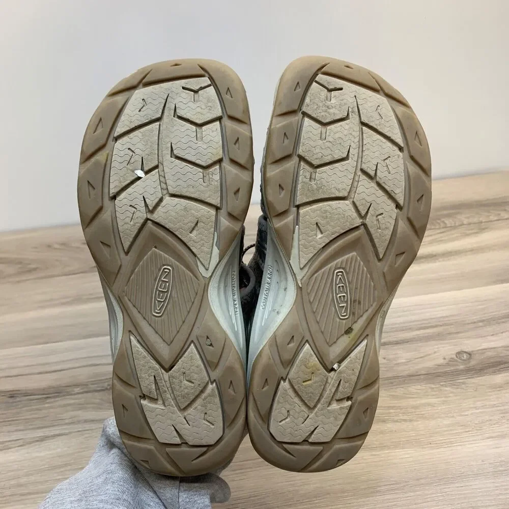 KEEN Sandals Evofit Sz 8 Womens Gray‎ Fisherman Hiking Waterproof Shoes Sport